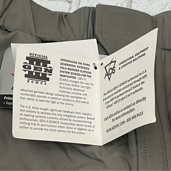 Primaloft ECWS Gen III Extreme Cold Weather Military Trouser Pants Sz Large Reg - Picture 6 of 11